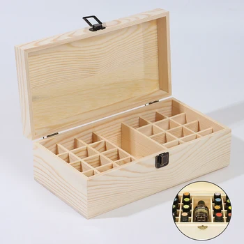 25 Grids Wooden Storage Box Organizer For Essential Oil Carrying Case Aromatherapy Container Treasure Jewelry Storage Box 1pc
25 Grids Wooden Storage Box Organizer For Essential Oil Carrying Case Aromatherapy Container Treasure Jewelry Storage Box 1pc