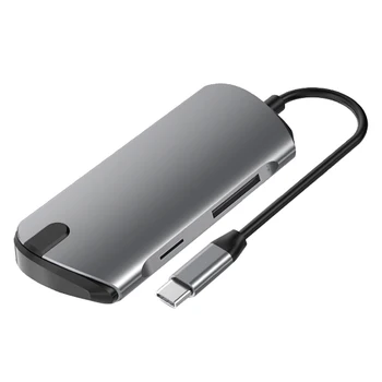 6 in 1 USB C Hub /Type C Data Hub With 6-Port 3 USB 3.0 + TF + SD + 4K HDMI Ports Multi-Function Hub
6 in 1 USB C Hub /Type C Data Hub With 6-Port 3 USB 3.0 + TF + SD + 4K HDMI Ports Multi-Function Hub