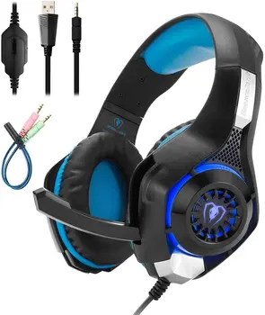 Beexcellent Gaming Headset for PC Mobile Computer, Gaming Headphone with Crystal Stereo Bass Surround Sound, LED Light & Mic
Beexcellent Gaming Headset for PC Mobile Computer, Gaming Headphone with Crystal Stereo Bass Surround Sound, LED Light & Mic