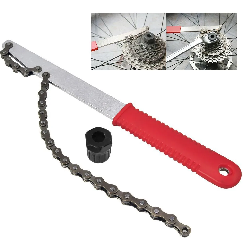 Utility Tools Bike Chain Whip Bottom Bracket Bicycle Repair Tools Freewheel Wrench Bicycle Accessories Repair Remover Tool 0801
Utility Tools Bike Chain Whip Bottom Bracket Bicycle Repair Tools Freewheel Wrench Bicycle Accessories Repair Remover Tool 0801