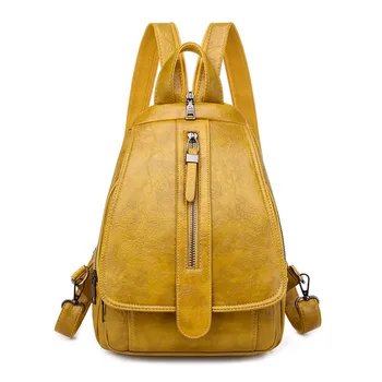 2020 Vintage Women Backpack For Ladies Travel Back Bag Chest Shoulder Bag Good Quality Oil Wax PU Leather Female Backbag Mochila
2020 Vintage Women Backpack For Ladies Travel Back Bag Chest Shoulder Bag Good Quality Oil Wax PU Leather Female Backbag Mochila