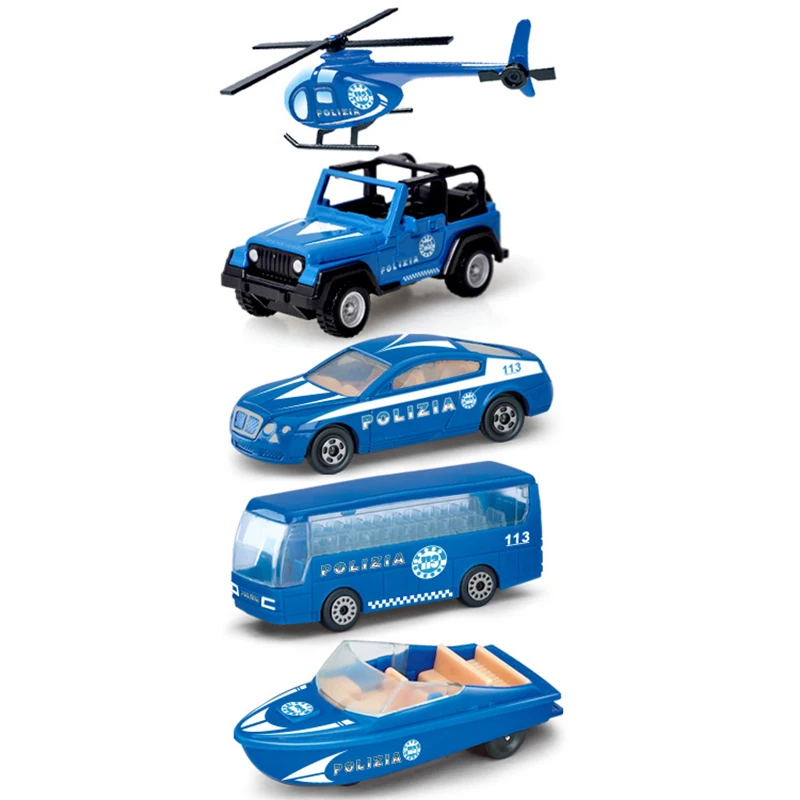 5 Kinds Police Small Car Model 1:72 Alloy Diecast Off-Road Vehicle Helicopter Speedboat Bus Educational Toy for Boy Children A16
5 Kinds Police Small Car Model 1:72 Alloy Diecast Off-Road Vehicle Helicopter Speedboat Bus Educational Toy for Boy Children A16