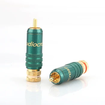 Audiocrast 4pcs R003 24K Gold Plated RCA Connector Plug HIFI RCA Plug 9mm Audio Cable Connector
Audiocrast 4pcs R003 24K Gold Plated RCA Connector Plug HIFI RCA Plug 9mm Audio Cable Connector