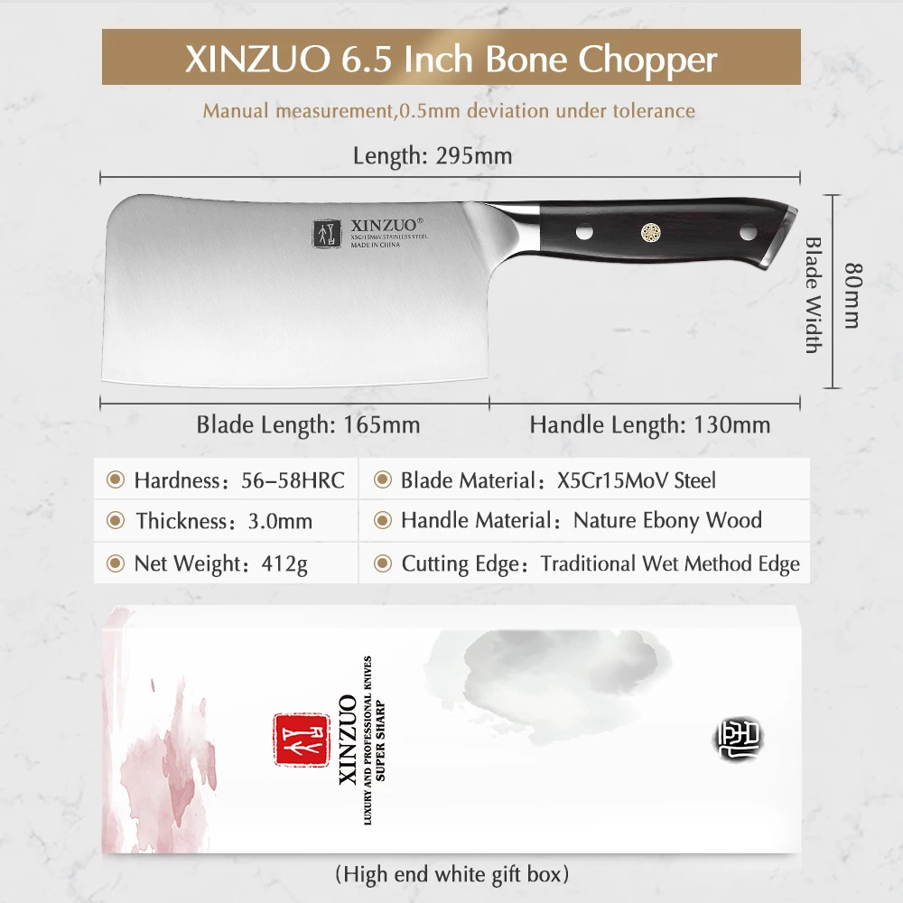 Нож измельчитель XINZUO 6 5 дюйма из высокоуглеродистой стали X5Cr15Mov ножи нержавеющей
