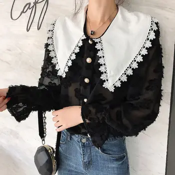Women Girls Sweet Doll Half Shirt Blouse Embroidery Flower Lace Patchwork Trim Lapel Detachable Pointed False Fake Collar
Women Girls Sweet Doll Half Shirt Blouse Embroidery Flower Lace Patchwork Trim Lapel Detachable Pointed False Fake Collar