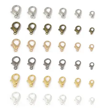 50pcs 10/12/14mm Gold Silver Rhodium Bronze Lobster Clasps Hooks for Necklace Bracelet Chain Connectors DIY Jewelry Making Parts
50pcs 10/12/14mm Gold Silver Rhodium Bronze Lobster Clasps Hooks for Necklace Bracelet Chain Connectors DIY Jewelry Making Parts