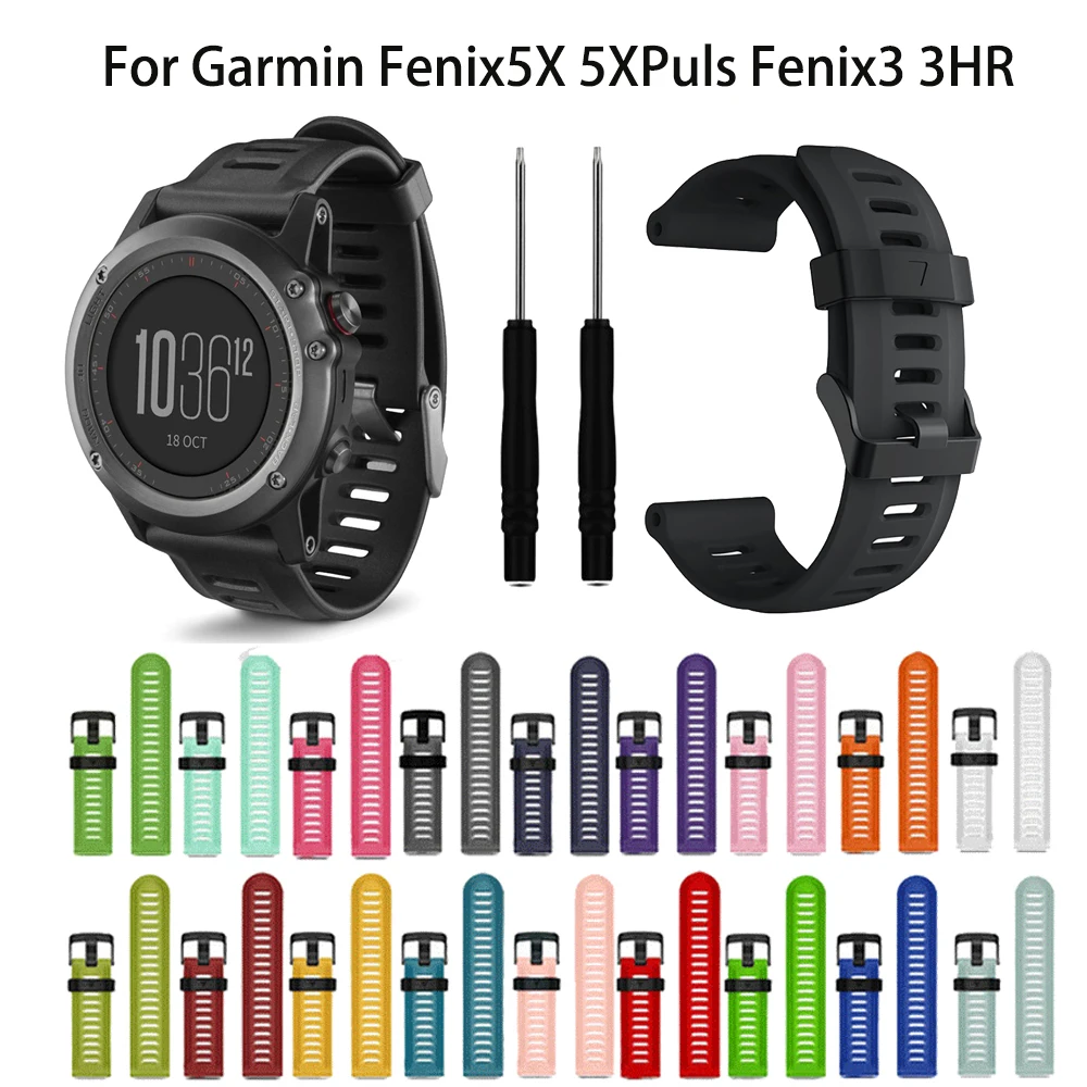 26mm Outdoor Sport Silicone wrist Strap Watchband Replacement bracelte watch for Garmin Fenix 6X 5X 3 HR watch Band
26mm Outdoor Sport Silicone wrist Strap Watchband Replacement bracelte watch for Garmin Fenix 6X 5X 3 HR watch Band