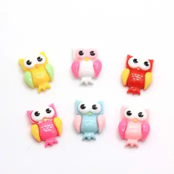 20/100pcs New Hot Design Colorful 15*20mm Resin Owl Flatbacks Miniature Owl Figurines Animals Dollhouse Crafts Girl Hair Bow Cen
20/100pcs New Hot Design Colorful 15*20mm Resin Owl Flatbacks Miniature Owl Figurines Animals Dollhouse Crafts Girl Hair Bow Cen