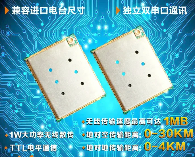 RS232/TTL Digital Radio/Dual Link Digital Module/Digital Radio UAV/Low Delay Digital Transmission
RS232/TTL Digital Radio/Dual Link Digital Module/Digital Radio UAV/Low Delay Digital Transmission