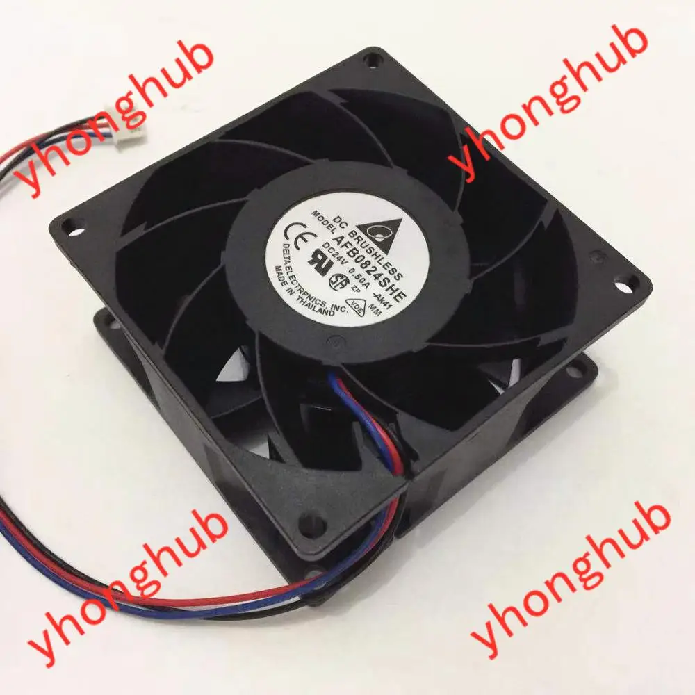 Free Shipping For DELTA AFB0824SHE, -AK41 DC 24V 0.50A 3-wire 70mm 80x80x38mm Server Square Cooling fan
Free Shipping For DELTA AFB0824SHE, -AK41 DC 24V 0.50A 3-wire 70mm 80x80x38mm Server Square Cooling fan