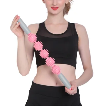 5 Spiked Massage Roller balls Gym Massage Stick Relax Muscle Roller Deep Movement Slimming Muscle Body Leg back Massage Tools
5 Spiked Massage Roller balls Gym Massage Stick Relax Muscle Roller Deep Movement Slimming Muscle Body Leg back Massage Tools