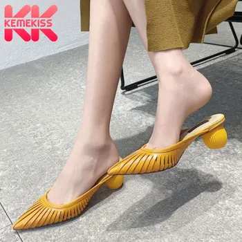 KemeKiss Women Sandals Shoes Summer Pointed Toe Solid Shoes Women Strange Heels Slippers Fashion Strap Toe Footwear Size 33-40
KemeKiss Women Sandals Shoes Summer Pointed Toe Solid Shoes Women Strange Heels Slippers Fashion Strap Toe Footwear Size 33-40