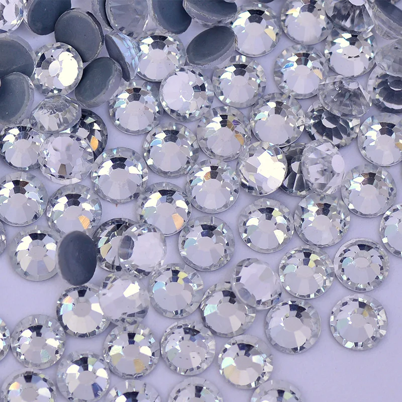 JUNAO-SS-3-5-6-10-20-30-Clear-White-Hot-Fix-Rhinestones-Glass-Flat-Back (1)