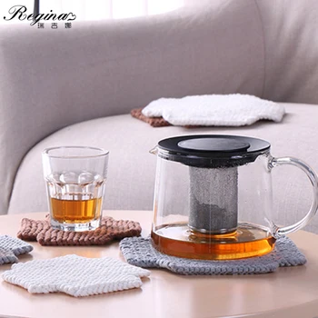 REGINA Cotton Car Non-slip Mat Pure Color Stripe Knitted Insulation Cup Mat Pad For Home Decor Handmade Thick Coasters Doily
REGINA Cotton Car Non-slip Mat Pure Color Stripe Knitted Insulation Cup Mat Pad For Home Decor Handmade Thick Coasters Doily