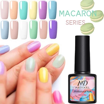 MAD DOLL 8ml 12 Colors Pure Macaron Gel Polish Hybrid Varnish Nails Gellak Soak Off Nail Art Gel Paint UV Gel Nail Polish
MAD DOLL 8ml 12 Colors Pure Macaron Gel Polish Hybrid Varnish Nails Gellak Soak Off Nail Art Gel Paint UV Gel Nail Polish