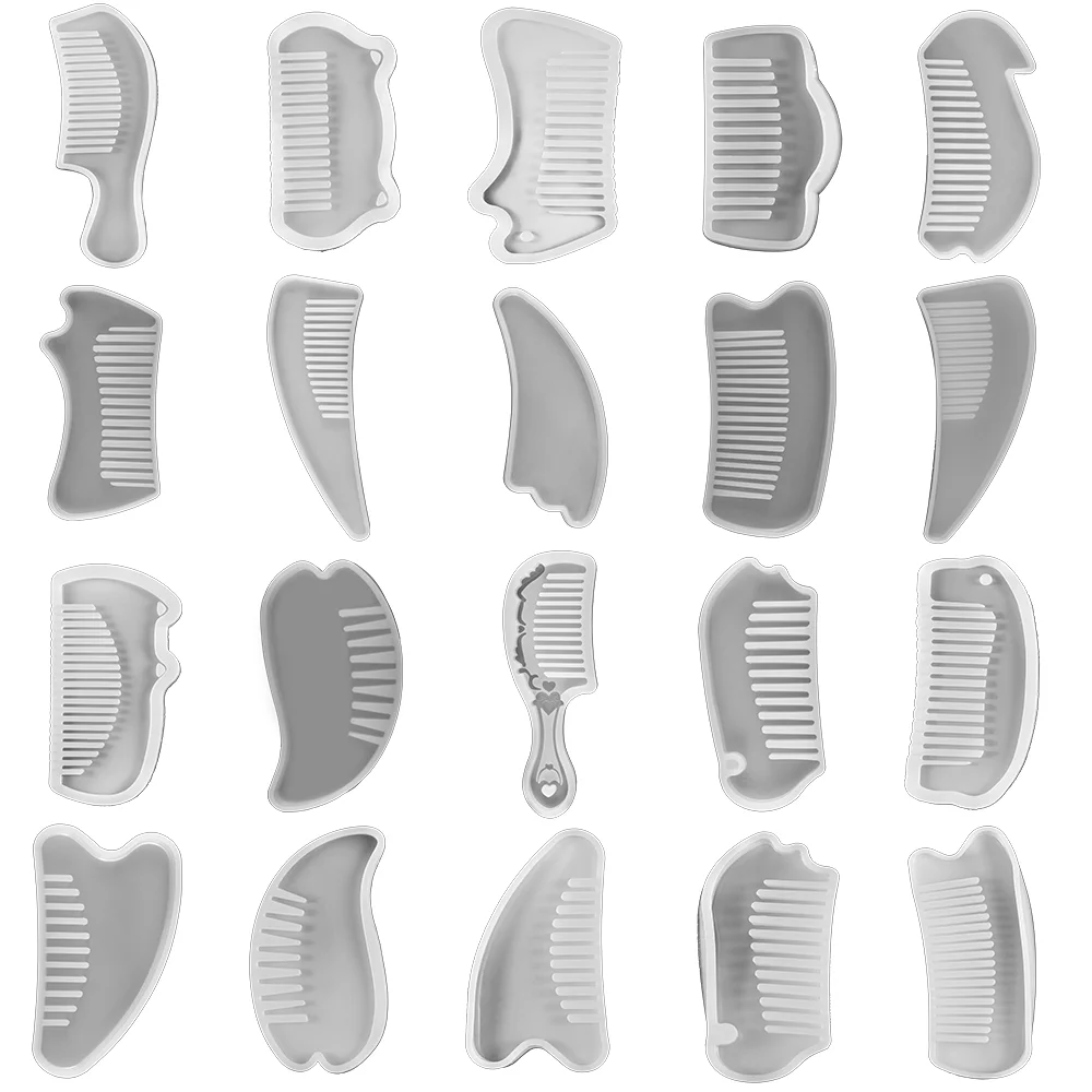 20 Style 3D Comb Silicone Molds UV Epoxy Resin Molds Cute Cosmetic Tools Casting Mould for DIY Crafts Jewelry Making Decorations
20 Style 3D Comb Silicone Molds UV Epoxy Resin Molds Cute Cosmetic Tools Casting Mould for DIY Crafts Jewelry Making Decorations