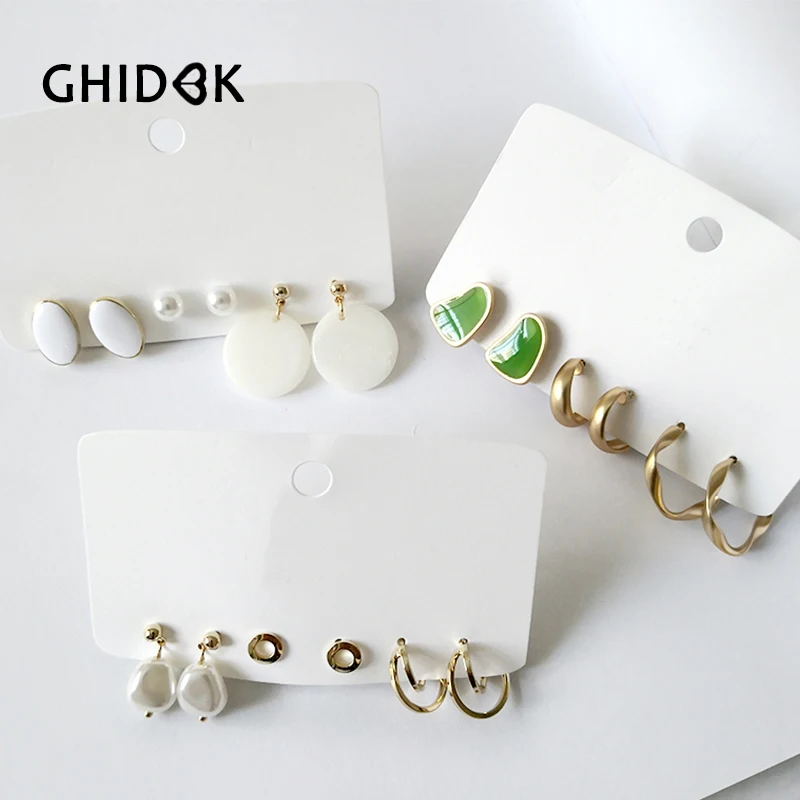 GHIDBK Chic Minimalist Twisted Stud Earrings Women Elegant Fake Pearl Earring Studs Styles Statement Earring Everyday Jewelry
GHIDBK Chic Minimalist Twisted Stud Earrings Women Elegant Fake Pearl Earring Studs Styles Statement Earring Everyday Jewelry