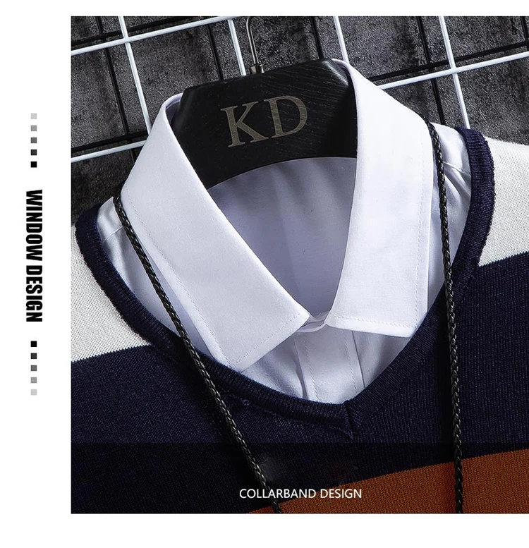 Waliicorners Long-sleeve Sweater Pullover Men's Warm V-neck Velvet Sweater Christmas Sweater Pullover 9 H04447b6659db4c8083278fc77e77a75bk