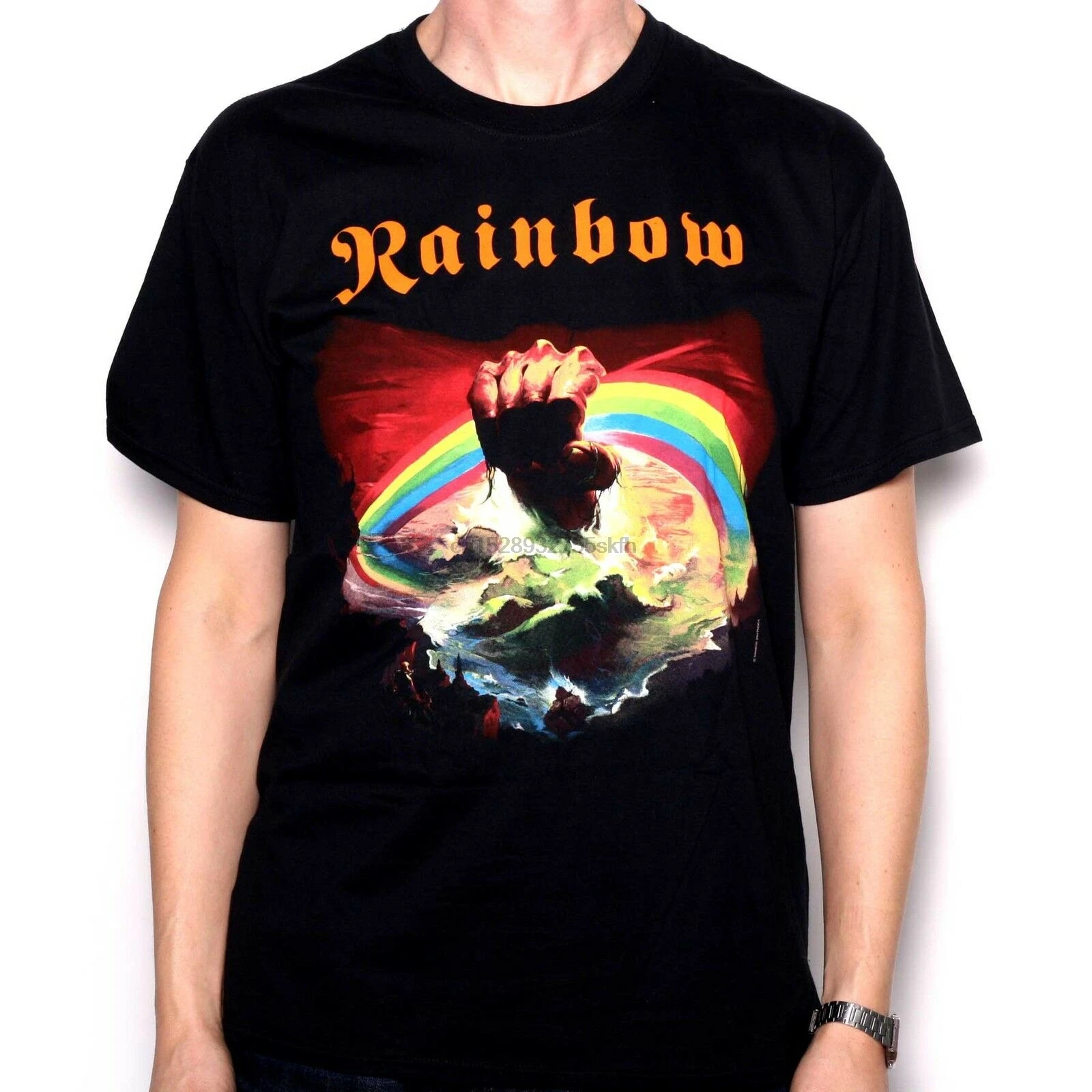 Rainbow T shirt - Rainbow Rising Classic Rock T Shirt Deep Purple Blackmore
Rainbow T shirt - Rainbow Rising Classic Rock T Shirt Deep Purple Blackmore