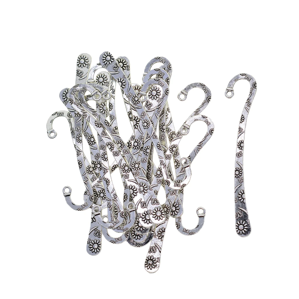 20x Tibetan Metal Bookmarks Book Mark with Hook Jewelry Findings DIY Pendant 20x Tibetan Metal Bookmarks Book Mark with Hook Jewelry Findings DIY Pendant