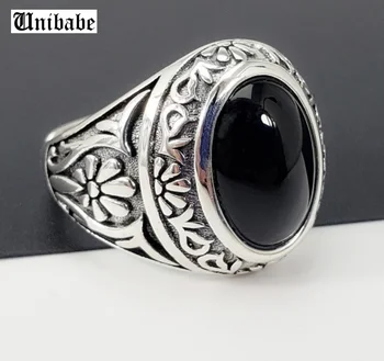 Sterling Silver Black Garnet Ring For Men Flower Fashion Open Size Ring Sterling Thai Silver Jewelry
Sterling Silver Black Garnet Ring For Men Flower Fashion Open Size Ring Sterling Thai Silver Jewelry