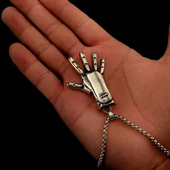 Cool HIPHOP Hip Hop Nightclub Cool Street Accessories Iron Man Hands Men and Women Paragraph Titanium Steel Necklace
Cool HIPHOP Hip Hop Nightclub Cool Street Accessories Iron Man Hands Men and Women Paragraph Titanium Steel Necklace