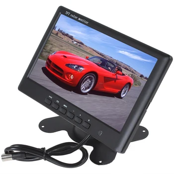 

DC 12V/24V 7" TFT LCD Color HD Digital 16:9 1024 * 600 With 2 Video Input Port For Car Reverse Rear View Backup Camera / DVD
