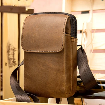 New Men genuine Leather Bag Small Shoulder Bag high quality Messenger Bag unisex Leisure travel organizer bag Mobile Phone bag
New Men genuine Leather Bag Small Shoulder Bag high quality Messenger Bag unisex Leisure travel organizer bag Mobile Phone bag