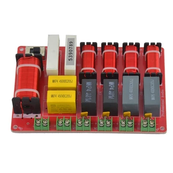 300W 5 Way Speaker o Frequency Divider 2 Tweeter 2 Middle+ 1 Bass Speaker Crossover for Home o System
300W 5 Way Speaker o Frequency Divider 2 Tweeter 2 Middle+ 1 Bass Speaker Crossover for Home o System