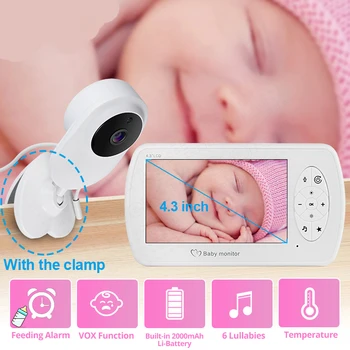 Wireless Video Baby Monitor with Camera Two-way Audio Nanny Baby Security Camera Babyphone Night Vision Temperature Detection
Wireless Video Baby Monitor with Camera Two-way Audio Nanny Baby Security Camera Babyphone Night Vision Temperature Detection