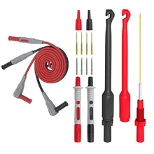 Cleqee P1033B Multimeter Test Probes Leads Kit with Wire Piercing Puncture 4mm Banana Plug Test Leads Test Probes
Cleqee P1033B Multimeter Test Probes Leads Kit with Wire Piercing Puncture 4mm Banana Plug Test Leads Test Probes