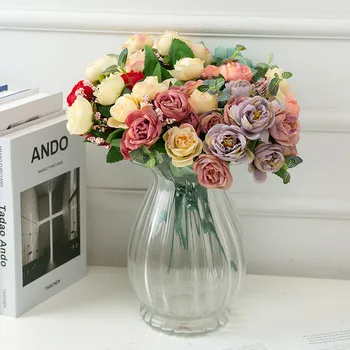 5pcs Artificial 10 Heads Wedding Decoration Love Rose Flowers Home Decor Accessories Wedding Gift for Lovers Artificial Flowers 
5pcs Artificial 10 Heads Wedding Decoration Love Rose Flowers Home Decor Accessories Wedding Gift for Lovers Artificial Flowers