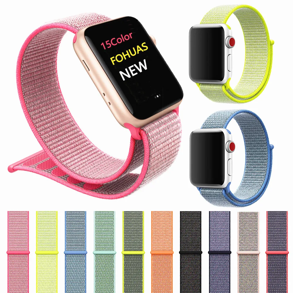 Brand For Apple Watch Series 3/2/1 38MM Nylon Soft Breathable Nylon For iWatch Replacement Band Sport Loop 4 40mm
Brand For Apple Watch Series 3/2/1 38MM Nylon Soft Breathable Nylon For iWatch Replacement Band Sport Loop 4 40mm