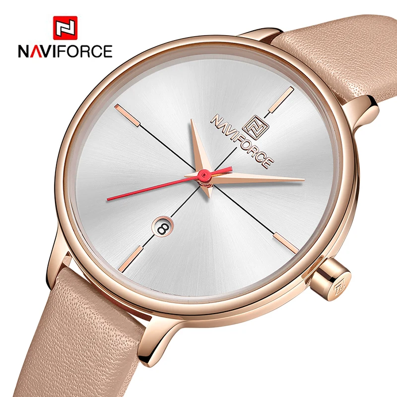 NAVIFORCE Top Brand Luxury Women Watches Fashion Casual Quartz Ladies Wristwatch Leather Waterproof Simple Clock Relogio Feminin
NAVIFORCE Top Brand Luxury Women Watches Fashion Casual Quartz Ladies Wristwatch Leather Waterproof Simple Clock Relogio Feminin