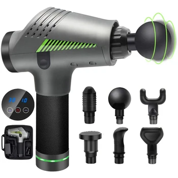 Massage Gun LCD Display Body Muscle Deep Fascia Massager Muscle Pain Exercising Relaxation Slimming Shaping 
Massage Gun LCD Display Body Muscle Deep Fascia Massager Muscle Pain Exercising Relaxation Slimming Shaping