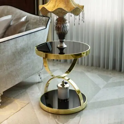 Postmodern light luxury sofa rounded corner a few hong kong-style model room phone a few stainless steel small tea table a few p
Postmodern light luxury sofa rounded corner a few hong kong-style model room phone a few stainless steel small tea table a few p