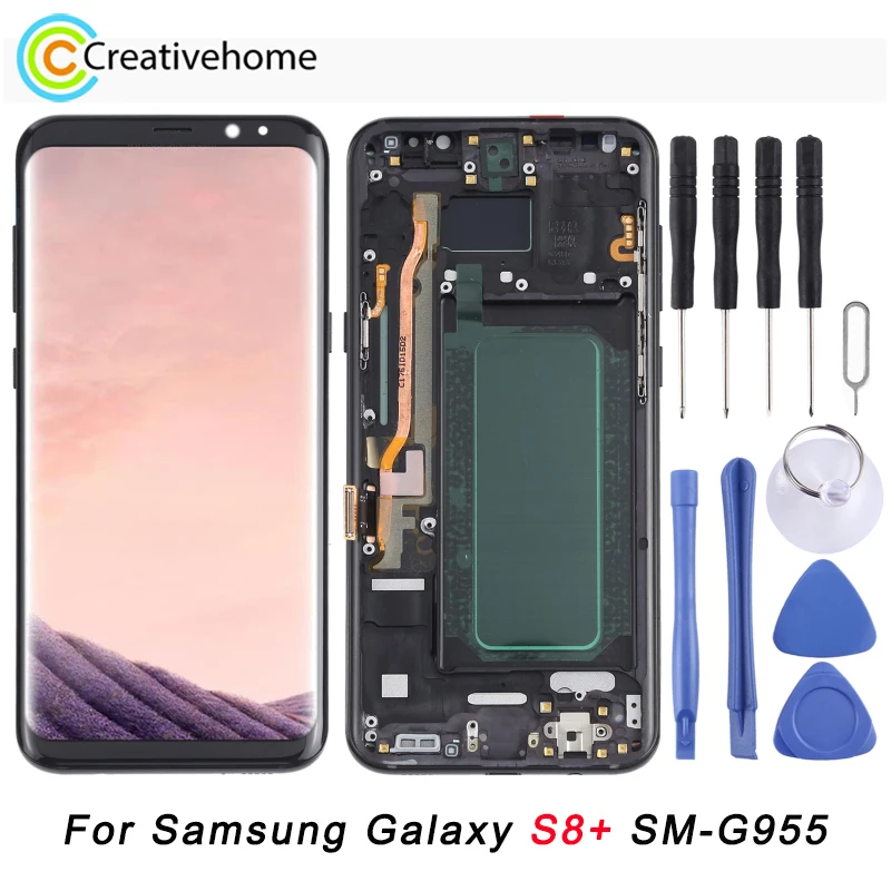 OLED Material LCD Screen and Digitizer Full Assembly with Frame for Samsung Galaxy S8+ (Galaxy S8 Plus) SM-G955
OLED Material LCD Screen and Digitizer Full Assembly with Frame for Samsung Galaxy S8+ (Galaxy S8 Plus) SM-G955