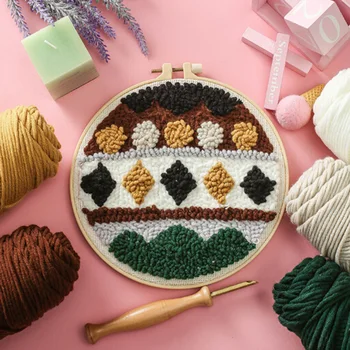 1 Set Reusable DIY Embroidery Punch Needle Sewing Kits 20cm Hoop Cross Stitch Embroidered Set For Handmade Beginner Cotton Wood
1 Set Reusable DIY Embroidery Punch Needle Sewing Kits 20cm Hoop Cross Stitch Embroidered Set For Handmade Beginner Cotton Wood