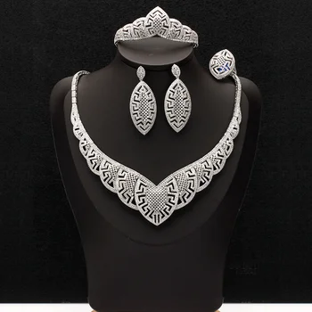 BrideTalk 4PCS Big Luxury jewelry sets AAA Cubic zirconia jewelry for women Nigeria wedding & engagement party Free shipping 
BrideTalk 4PCS Big Luxury jewelry sets AAA Cubic zirconia jewelry for women Nigeria wedding & engagement party Free shipping