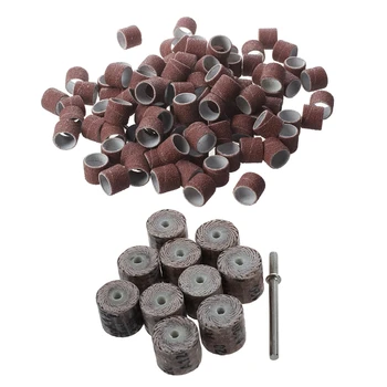 12 x 14 x 3mm 120-Grit Brush Grinding Tool Flap Wheel (10 Pieces) & 100pc 1/2 Inch Sanding Bands Kit With 2 Sanding Drum Mandr
12 x 14 x 3mm 120-Grit Brush Grinding Tool Flap Wheel (10 Pieces) & 100pc 1/2 Inch Sanding Bands Kit With 2 Sanding Drum Mandr