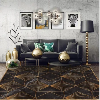 Carpet Bedroom Area Rugs Modern Gold Geometric Imitation Black Marble Bedroom Living Room Anti-Slip Door Mat Floor Mat
Carpet Bedroom Area Rugs Modern Gold Geometric Imitation Black Marble Bedroom Living Room Anti-Slip Door Mat Floor Mat