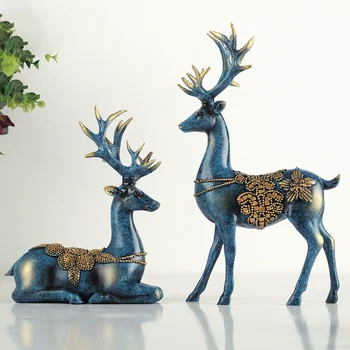 Modern Creative Resin Deer Statue Collectible Figurines Home Decor Crafts Tabletop Office Ornament 1 Pair Animal Figurine Gifts
Modern Creative Resin Deer Statue Collectible Figurines Home Decor Crafts Tabletop Office Ornament 1 Pair Animal Figurine Gifts
