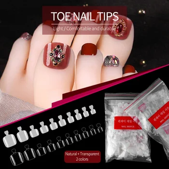 500pcs Clear Natural Fake Toe Tips UV LED Full Cover False Toenails Extension Foot Tips Flexible Resin Toenail Manicure H045
500pcs Clear Natural Fake Toe Tips UV LED Full Cover False Toenails Extension Foot Tips Flexible Resin Toenail Manicure H045