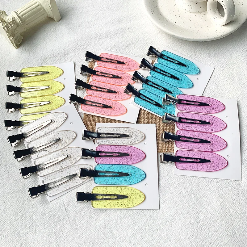 

Aphrodite 4pcs/set Acrylic Hairpins Duckbill Clip Women Girls Styling Tools Hairdressing Barrettes Headbands Hair Accessories