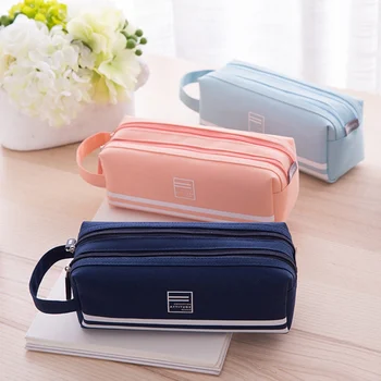 Canvas Pencil Case Creative Large And Long Multilayer Pencil Case Capacity Double Open Zipper Pencil Bag School Stationery Tool
Canvas Pencil Case Creative Large And Long Multilayer Pencil Case Capacity Double Open Zipper Pencil Bag School Stationery Tool