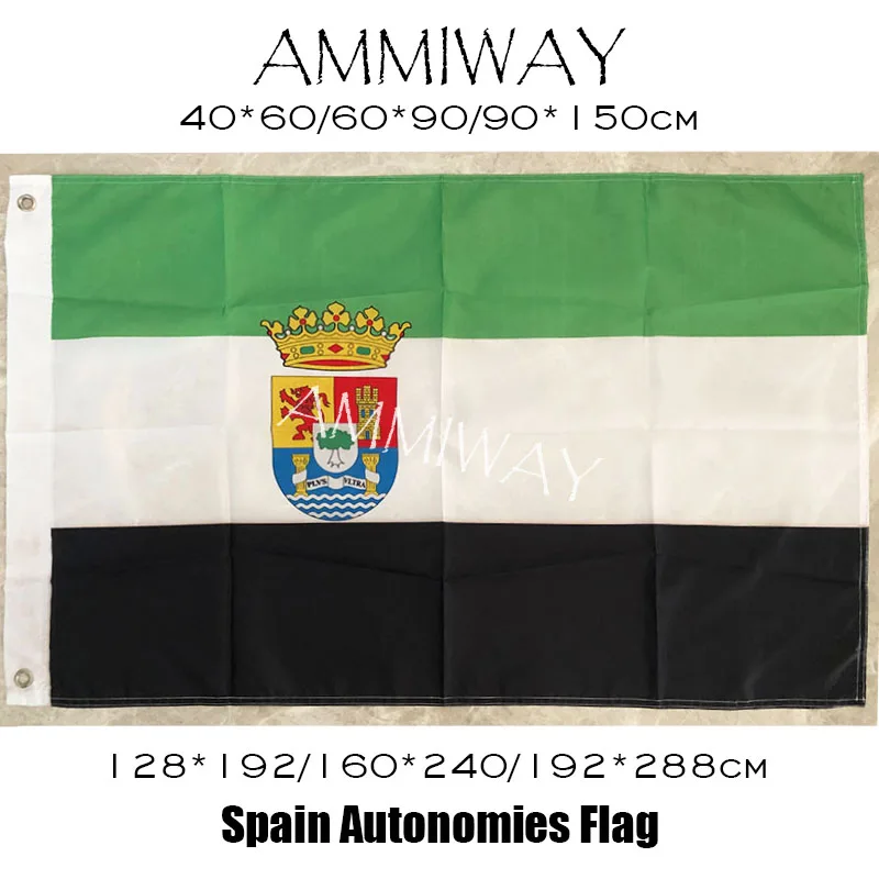Фото AMMIWAY любой размер односторонние или двухсторонние испанские флаги и баннеры из