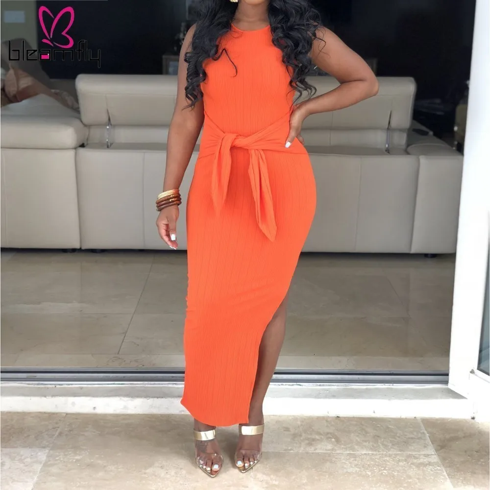 Knitted Women Long Dress O-Neck Sleeveless Tie Up Long Tank Dresses 2019 Summer Bodycon Maxi Elegant Sexy Tube Vestidos
Knitted Women Long Dress O-Neck Sleeveless Tie Up Long Tank Dresses 2019 Summer Bodycon Maxi Elegant Sexy Tube Vestidos