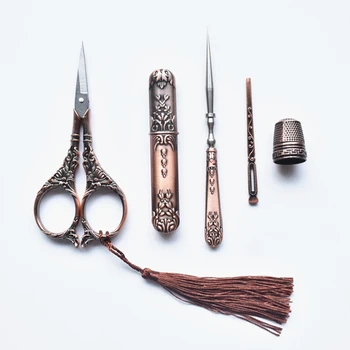 Retro Scissors Set Vintage Scissors Threader Thimble Embroidery Scissors Sewing Scissors Tailor Scissors Cross Stitch Supplies
Retro Scissors Set Vintage Scissors Threader Thimble Embroidery Scissors Sewing Scissors Tailor Scissors Cross Stitch Supplies
