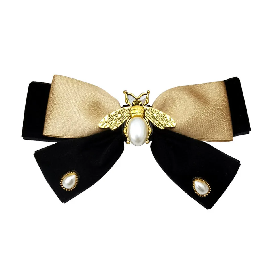 Retro Fabric Velvet Bow Hairpin Pearl Bee Hairclips for Women Female Spring Clip Headwear Hairgrips Korean Hair Accessories
Retro Fabric Velvet Bow Hairpin Pearl Bee Hairclips for Women Female Spring Clip Headwear Hairgrips Korean Hair Accessories