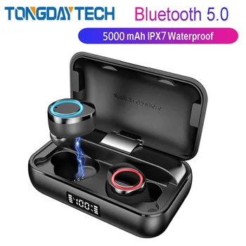 Tongdaytech X13 TWS Bluetooth 5.0 Earphone IPX7 Waterproof LCD Wireless Touch Earphones With 3500Mah Alloy Charging Box Earbuds
Tongdaytech X13 TWS Bluetooth 5.0 Earphone IPX7 Waterproof LCD Wireless Touch Earphones With 3500Mah Alloy Charging Box Earbuds